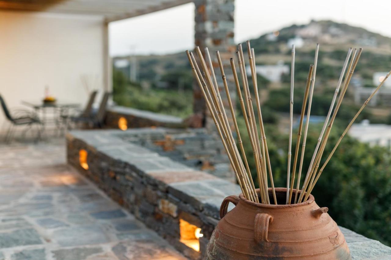 Cycladic Villa With Sea View! Ioulis Eksteriør bilde
