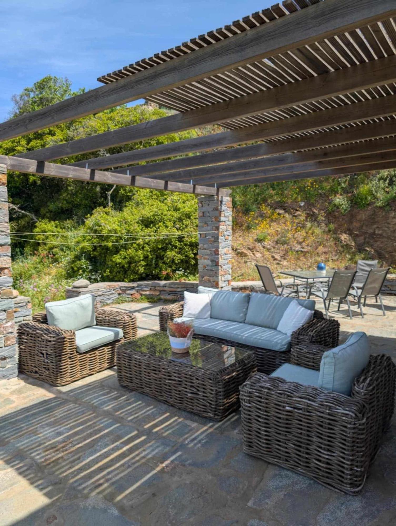Cycladic Villa With Sea View! Ioulis Eksteriør bilde
